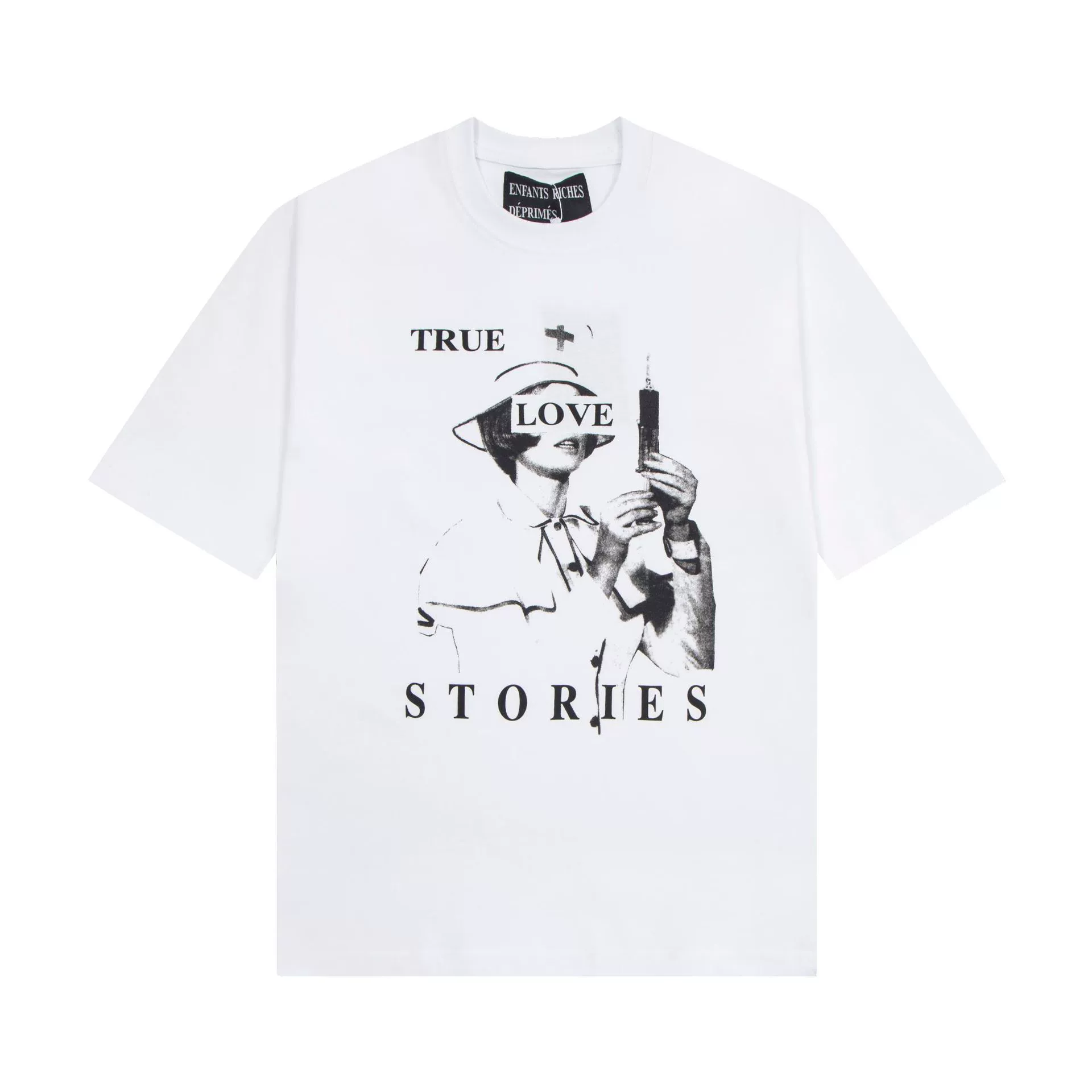 Jerrs Oversized Graphic T‑Shirt, High Street Hip‑Hop Graffiti Sketch Print Loose Short Sleeve Casual Unisex Streetwear Tee